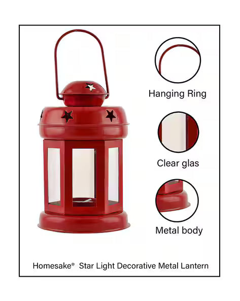 Metal Wall Hanging Lantern || set of 2