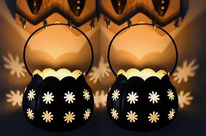 Elegant Festive Candle Holder Pair || Set of 2