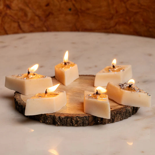 Kaju katli Sencted candles ||Pack of 6