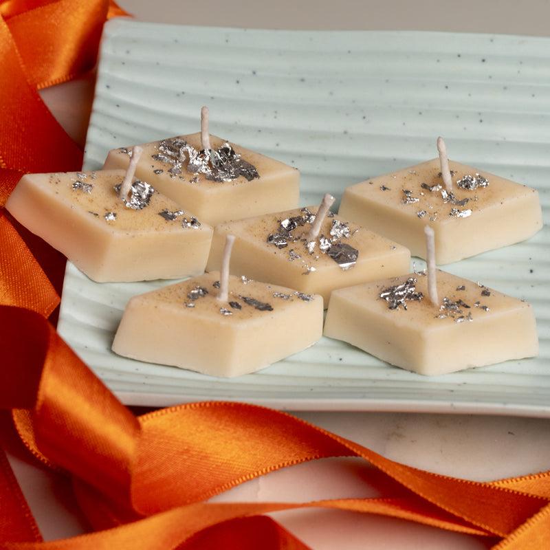 Kaju katli Sencted candles ||Pack of 6