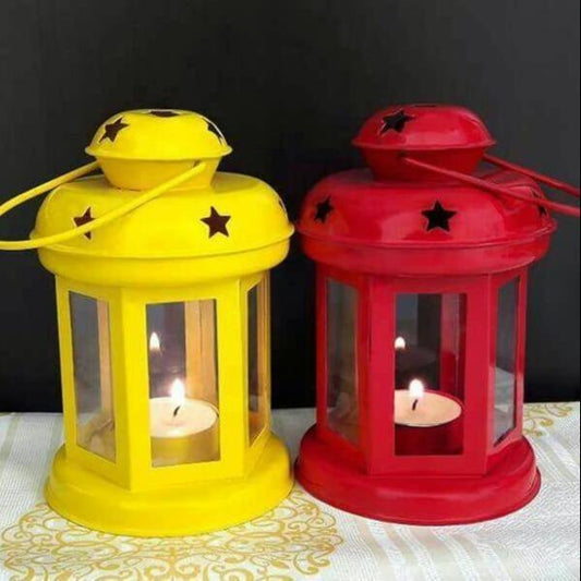 Metal Wall Hanging Lantern || set of 2