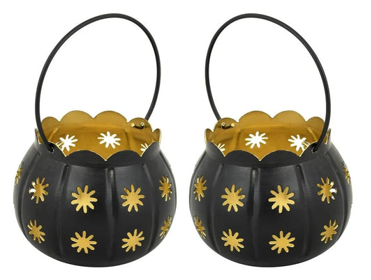 Elegant Festive Candle Holder Pair || Set of 2