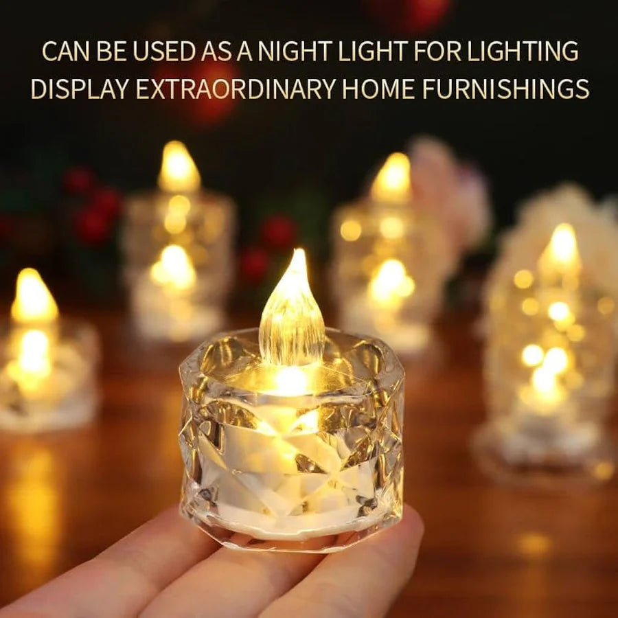 Crystal LED Candles for Diwali || Set Of 6
