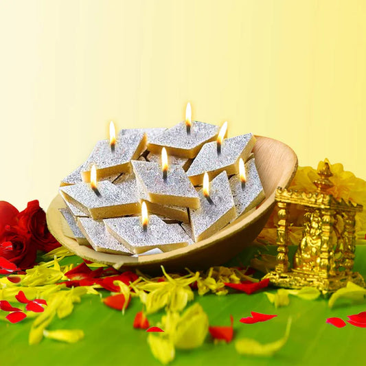 Kaju katli Sencted candles ||Pack of 6