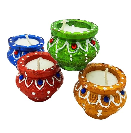 Handcrafted Matki Diya Combo || set of 4