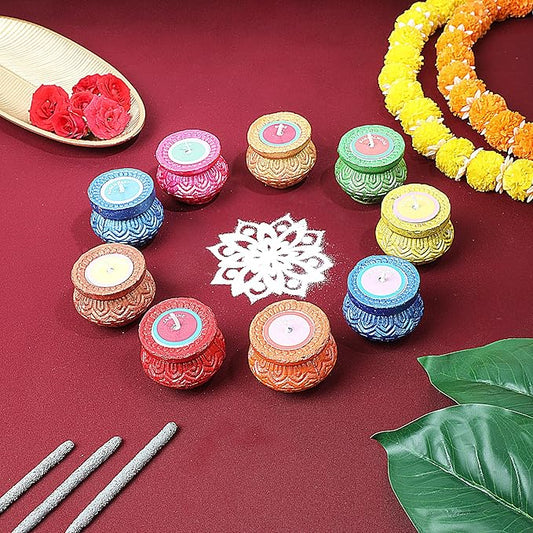 Handcrafted Matki Diya Combo || set of 4