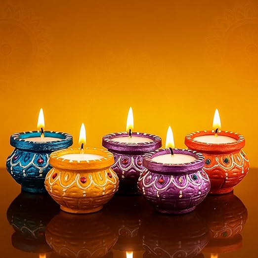 Handcrafted Matki Diya Combo || set of 4